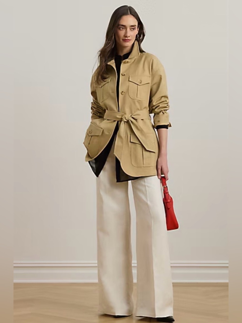 Lauren Ralph Lauren Double-Faced Stretch Cotton Field Jacket